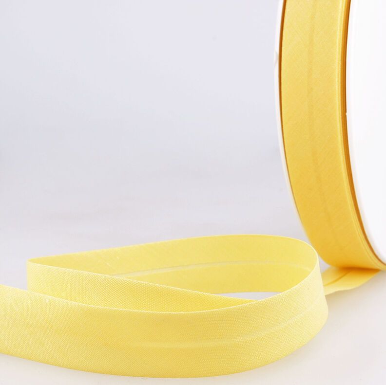 Nastro in sbieco Polycotton [20 mm] – giallo,  image number 1