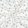 mussolina / tessuto doppio increspato fiorellini | Poppy Fabrics – avorio/arancio pesca,  thumbnail number 3