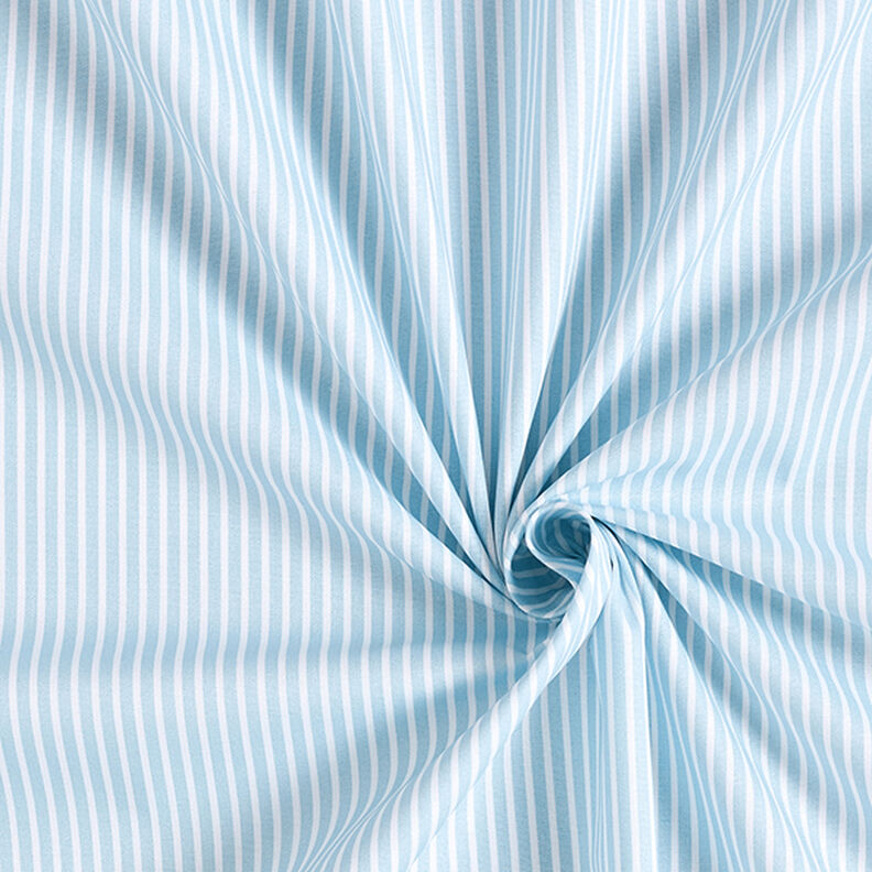popeline di cotone strisce – azzurro/bianco,  image number 3