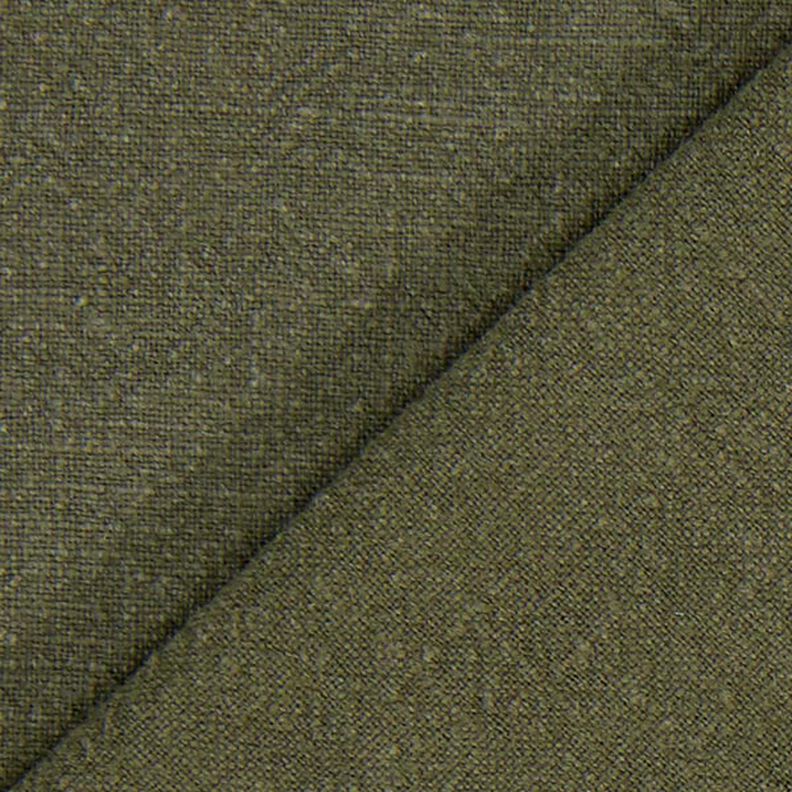 Tessuto di misto ramiè lavato a pietra, qualità pesante – verde oliva scuro,  image number 3
