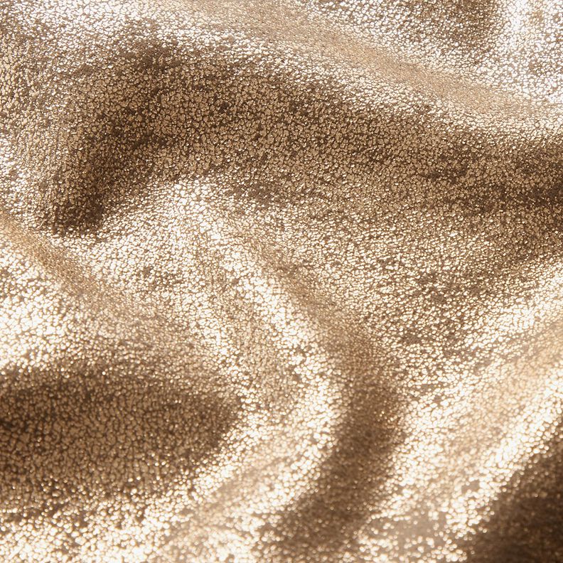 Stretchvelours Metallic – bronzo,  image number 3