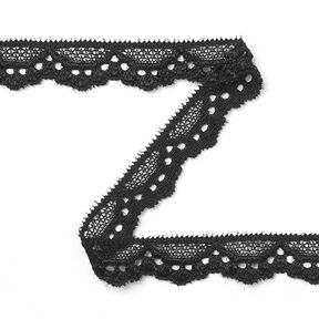 pizzo elastico [15 mm] - nero, 
