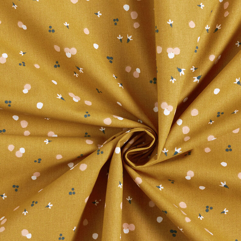 tessuto in cotone cretonne Punti di colore – senape,  image number 3