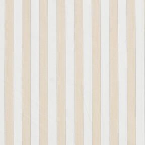 Tessuto in cotone a righe – bianco/anacardo, 