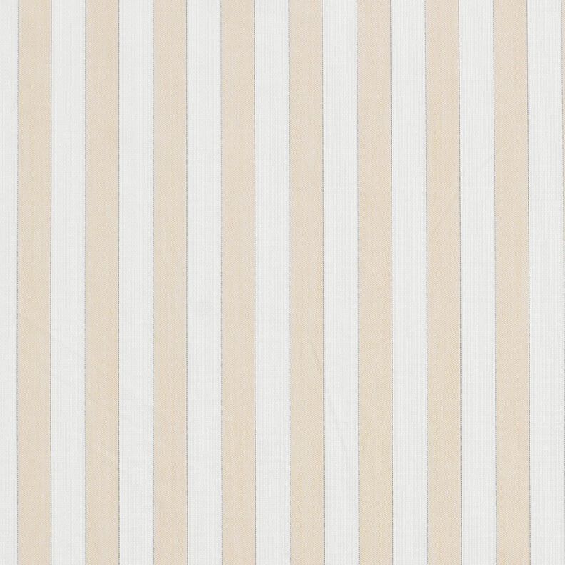 Tessuto in cotone a righe – bianco/anacardo, image number 1