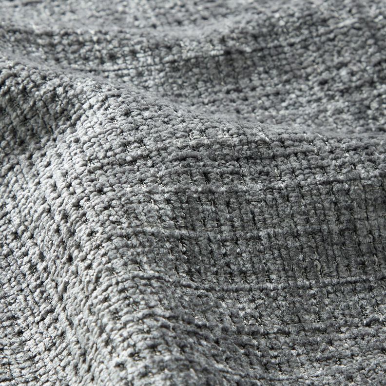 tessuto da tappezzeria ciniglia tinta unita – grigio ardesia,  image number 2