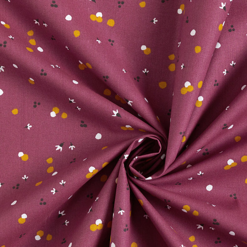 tessuto in cotone cretonne Punti di colore – rosso merlot,  image number 3