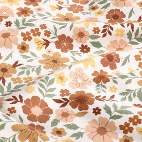 jersey di cotone mare di fiori – avorio/rosa antico chiaro, 