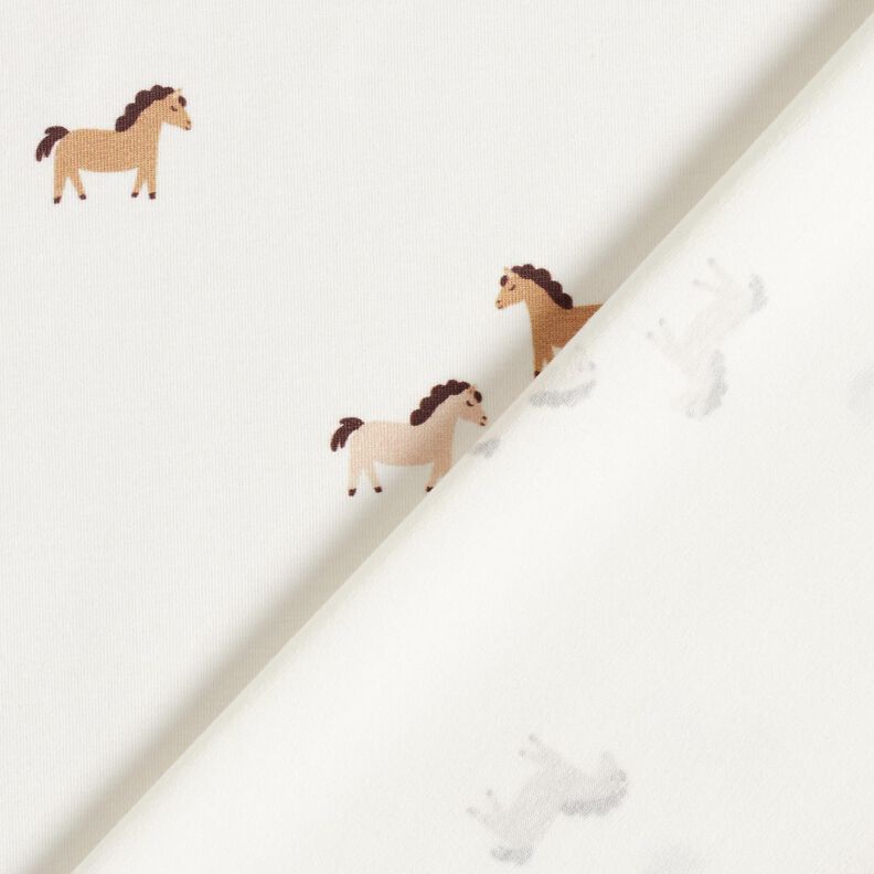 jersey di cotone Cavallino – bianco lana, image number 4
