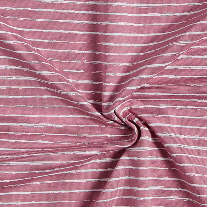 jersey di cotone strisce scarabocchiate – rosa anticato,  image number 3
