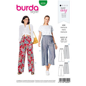 pantalone, Burda 6229 | 32 - 42, 