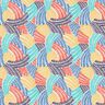 tessuto in cotone cretonne Archi astratti – bianco/eucalipto,  thumbnail number 1
