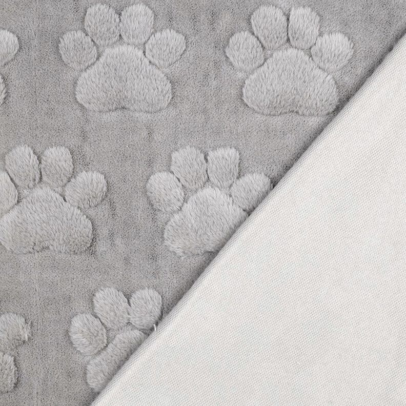 Morbido pile zampe di cane – grigio elefante, image number 4