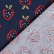 jersey di cotone fragole stilizzate – blu marino/rosso fuoco,  thumbnail number 4
