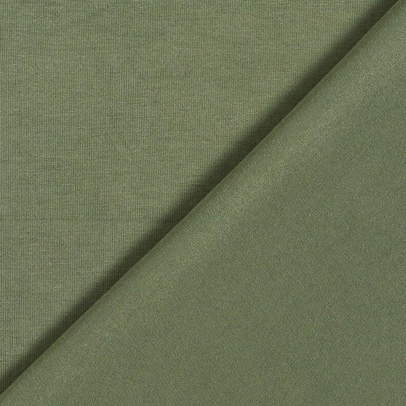 Jersey estivo in viscosa media – verde oliva scuro,  image number 3