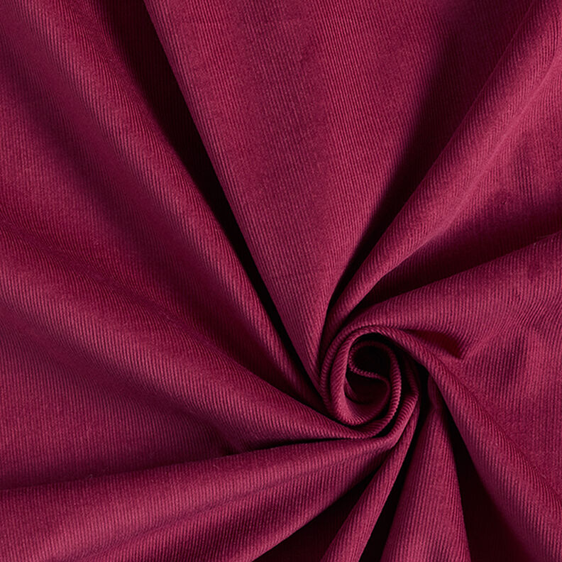 velluto a costine tinta unita – rosso Bordeaux,  image number 1