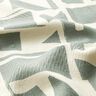 tessuto arredo Jacquard Struttura astratta – canna palustre/bianco lana,  thumbnail number 2
