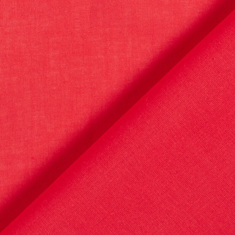 batista di cotone tinta unita – rosso,  image number 3
