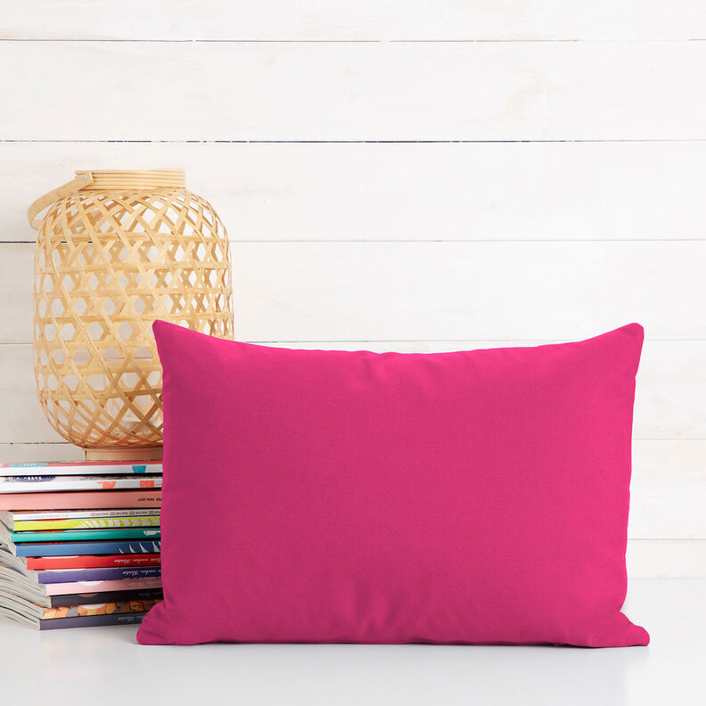 tessuto in cotone cretonne tinta unita – rosa fucsia acceso, image number 9