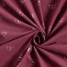 velluto a costine Farfalle con brillantini – rosso Bordeaux,  thumbnail number 3
