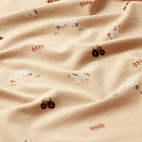 jersey di cotone fattoria – mandorla, 