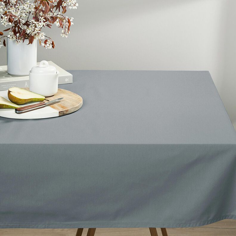 tessuto in cotone cretonne tinta unita – grigio perla, image number 5