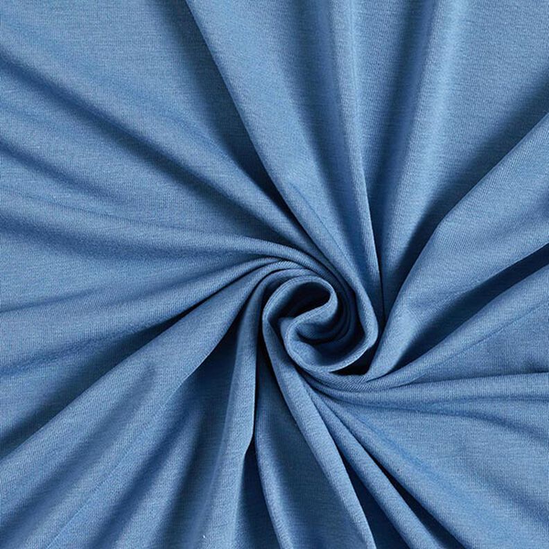 bambù jersey di viscosa tinta unita – blu acciaio,  image number 1