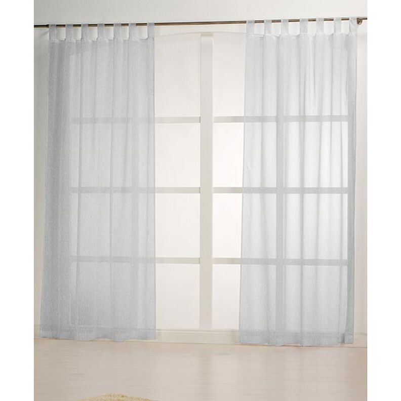 tessuto per tende, voile effetto lino 300 cm – grigio argento,  image number 5