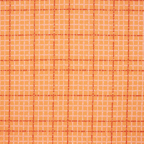 GOTS jersey di cotone quadri | Tula – arancione/terracotta, 