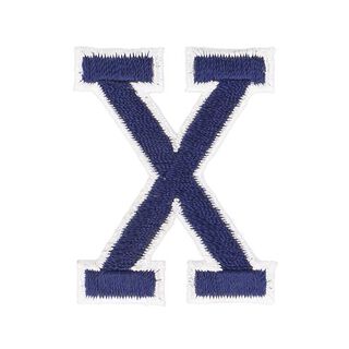 applicazione, lettera X [ altezza: 4,6 cm ] – blu marino, 