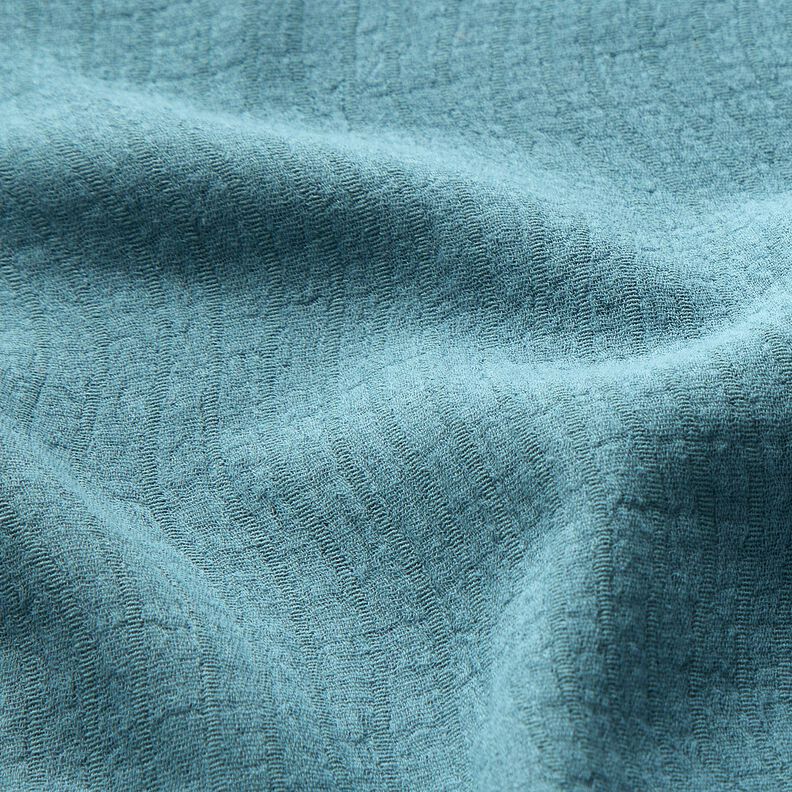 misto cotone-lino Jacquard Motivo a onde – blu colomba,  image number 2