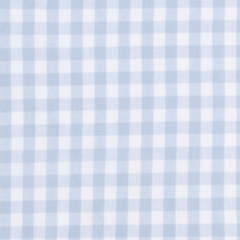 tessuto in cotone Quadro vichy 1 cm – blu jeans chiaro/bianco,  image number 1