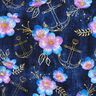 jersey di cotone Fiori Marittimi | Glitzerpüppi  – blu notte/blu reale,  thumbnail number 1