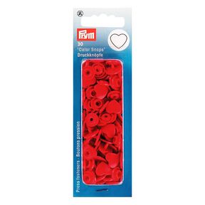bottoni a pressione Color Snaps - cuore 4 - rosso| Prym, 