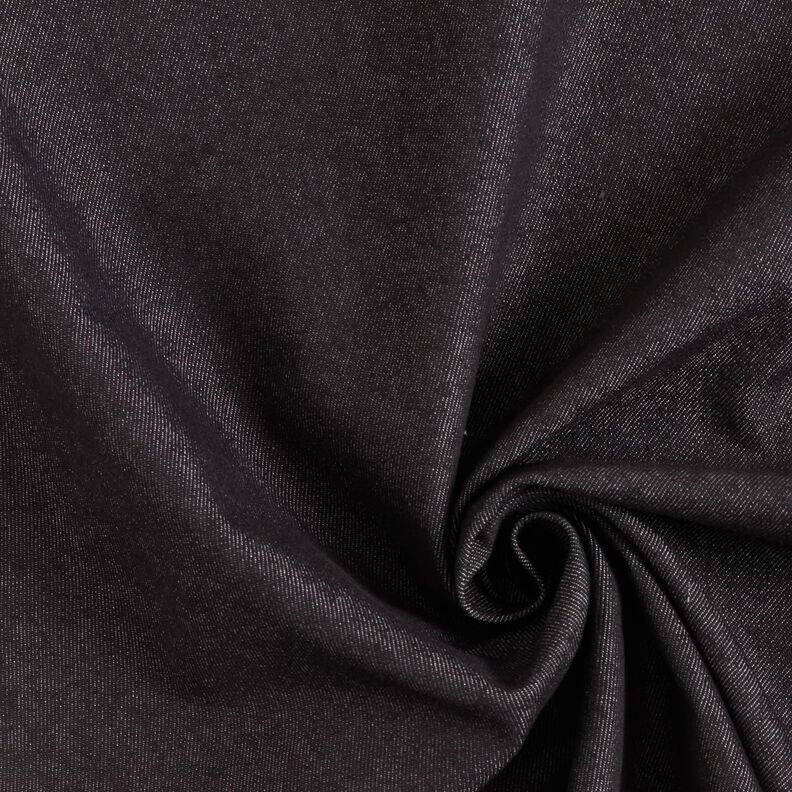 Denim stretch in misto cotone medio – nero,  image number 1
