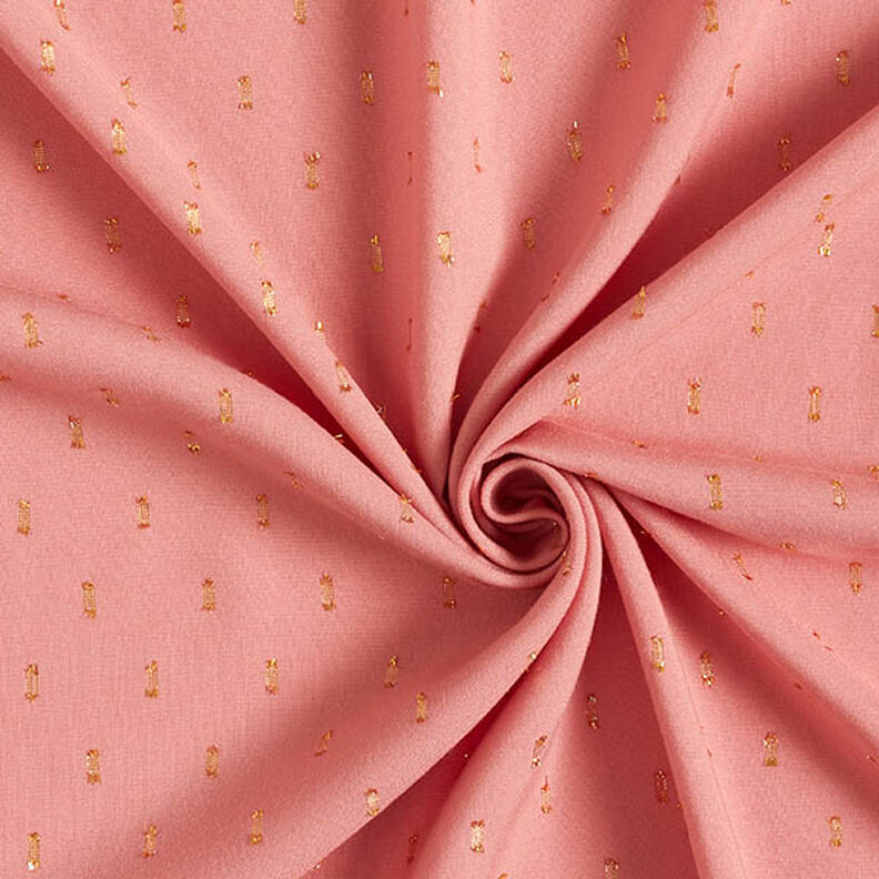 tessuto in viscosa, gocce glitter – rosa anticato,  image number 4
