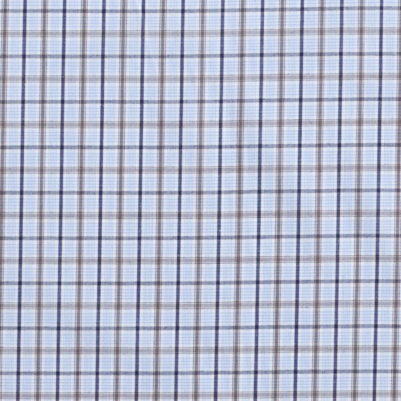 Tessuto per camicia a quadri classici – azzurro/blu marino,  image number 1