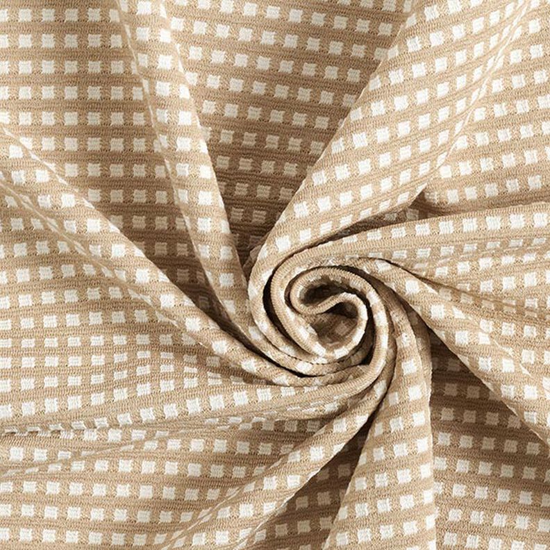 Tasche in misto viscosa jersey jacquard – beige/bianco,  image number 3