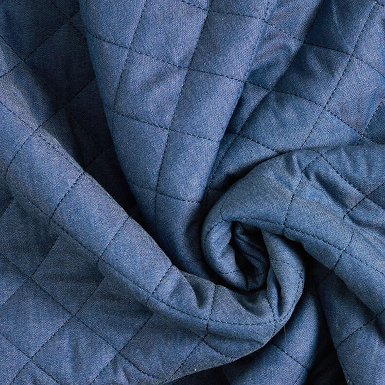 tessuto trapuntato Jeans-Teddy  – blu acciaio,  image number 3