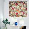 tessuto arredo mezzo panama Fiori sontuosi – naturale/porpora,  thumbnail number 7
