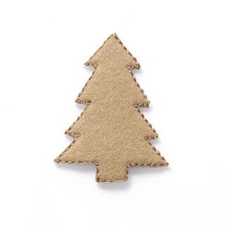 applicazione Feltro Albero di Natale [4 cm] – beige, 
