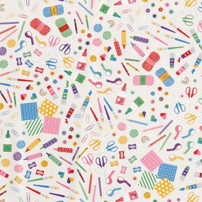 tessuto arredo mezzo panama Attrezzature per l'hobbistica – grigio nebbia/verde, 