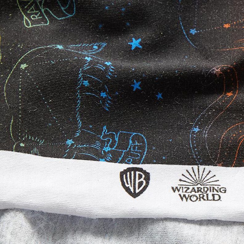 jersey di cotone Tessuto oggetto di licenza animali araldici costellazioni Harry Potter  | Warner,  image number 7