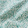 tessuto in cotone cretonne Numerosi fiori – petrolio/bianco,  thumbnail number 2