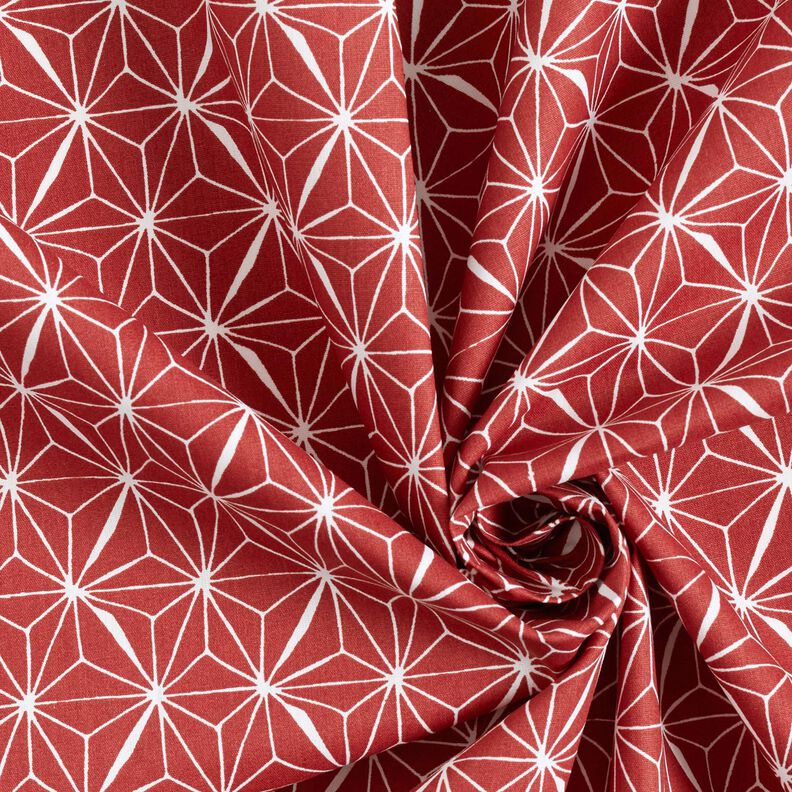 cotone rivestito Stelle grafiche – rosso carminio/bianco,  image number 4