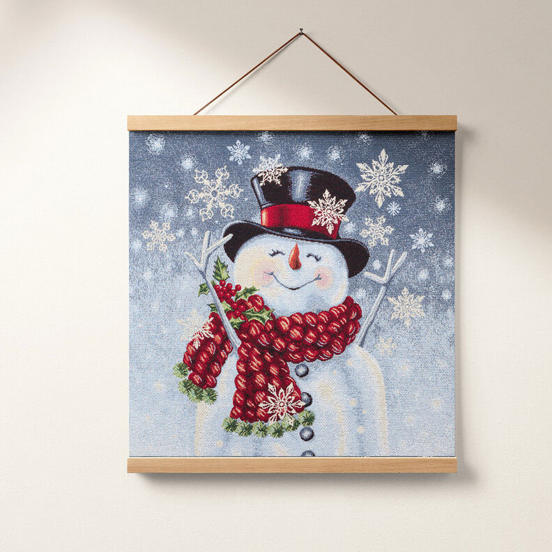 taglio di tessuto gobelin pupazzo di neve, lurex – bianco, image number 6