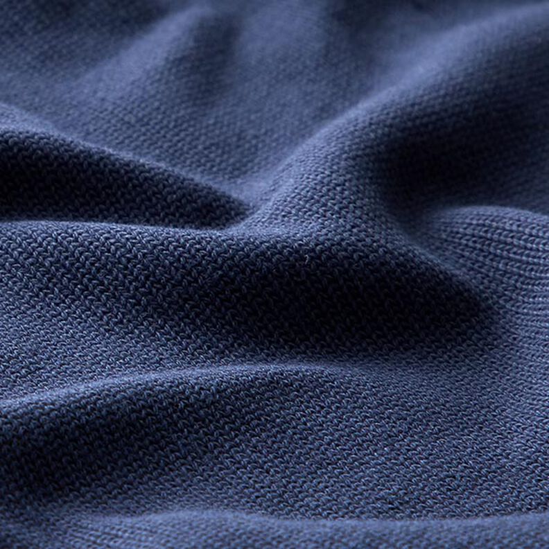 tessuto in maglia di cotone – blu marino,  image number 2