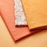 tessuto in cotone cretonne Fiorellini sparsi – rosso merlot/bianco,  thumbnail number 5
