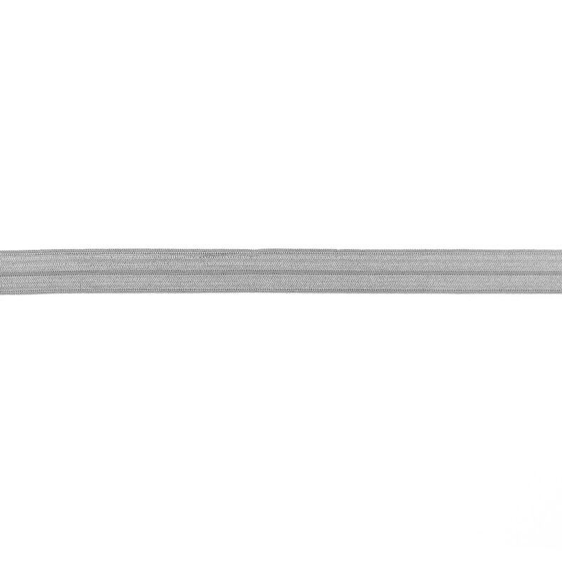 Fettuccia elastica  lucido [15 mm] – argento,  image number 1