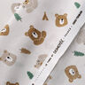 popeline di cotone Orso e castoro nella foresta – avorio,  thumbnail number 3
